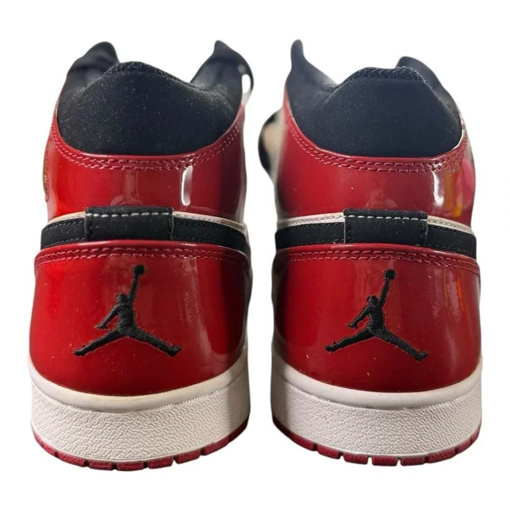 Air Jordan 1 Retro Mid Patent 2003 Chicago 136085-106 OG BOX Card Men's Size 8.5